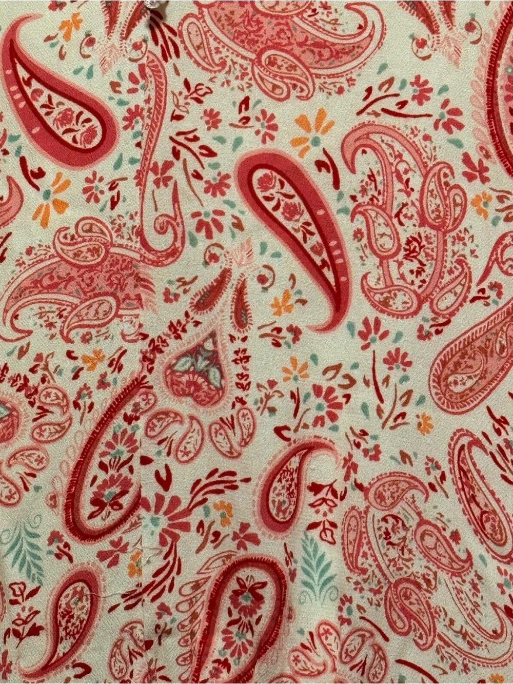Pink Paisley Ruffle V-Neck Tunic - Picture 8 of 8